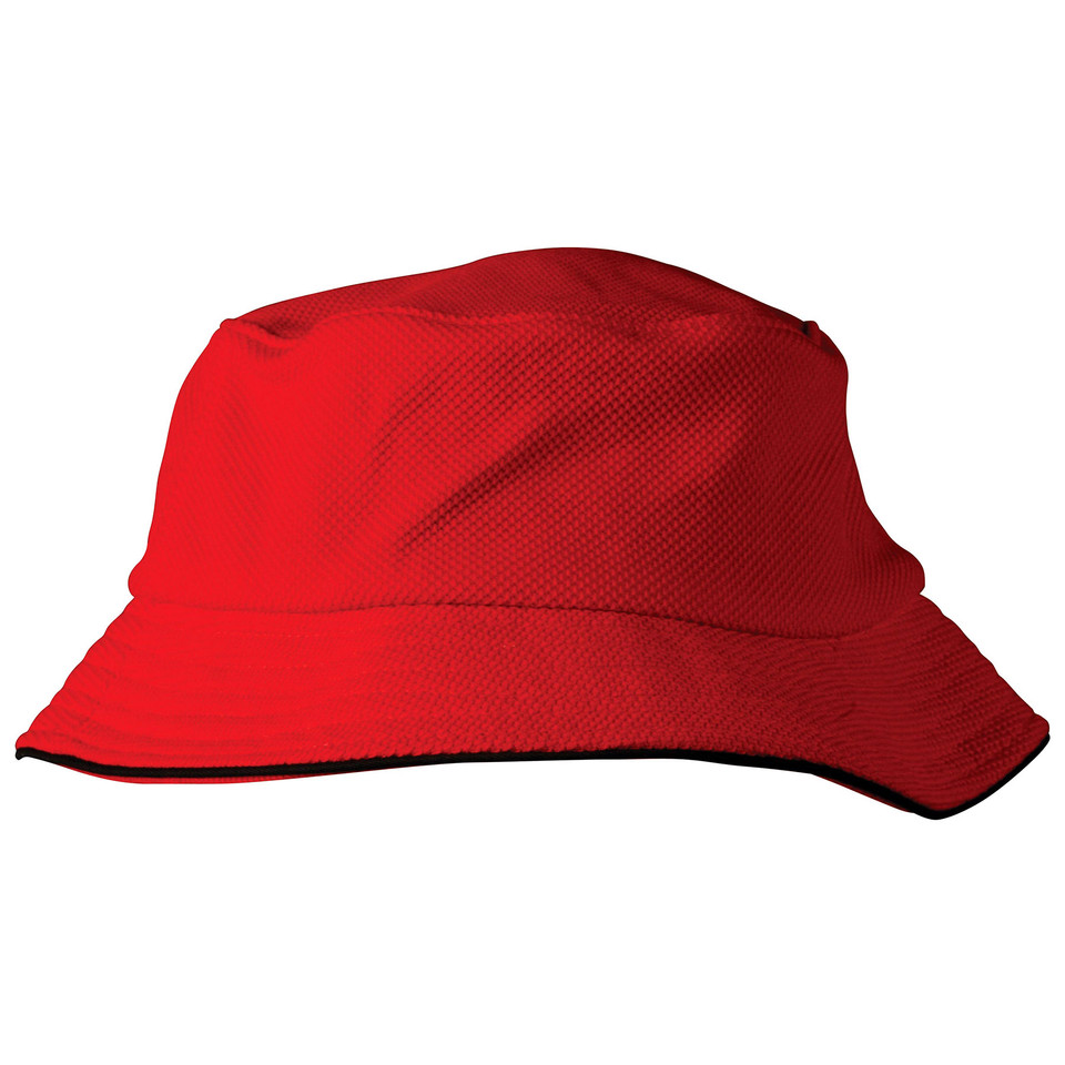 Red+Black | Buy Online Poly Mesh Contrast Bucket Hat Red+Black | Buy Online Poly Mesh Contrast Bucket Hat
