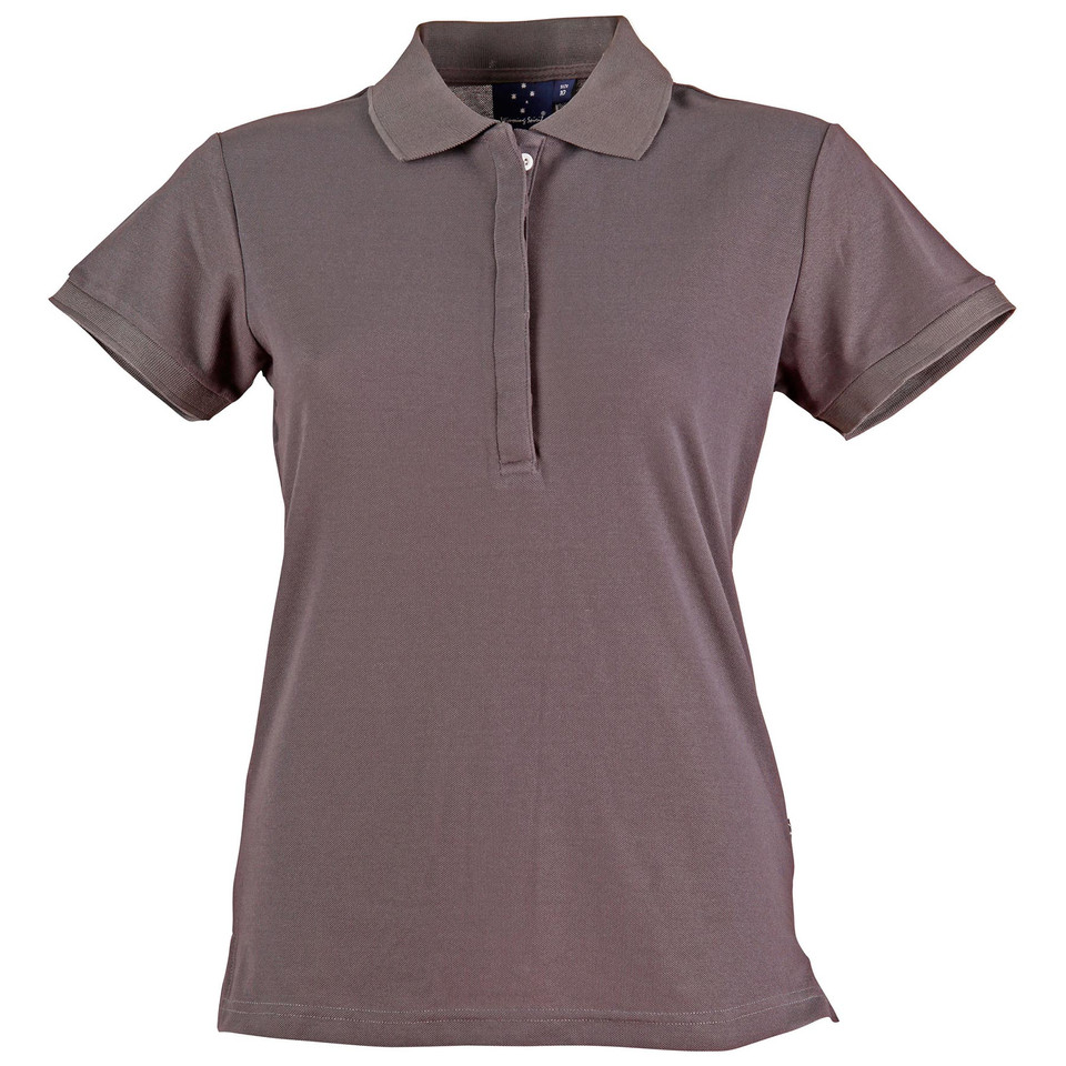 Charcoal Grey | TrueDry Ladies Blank Short Sleeve Polo Shirts