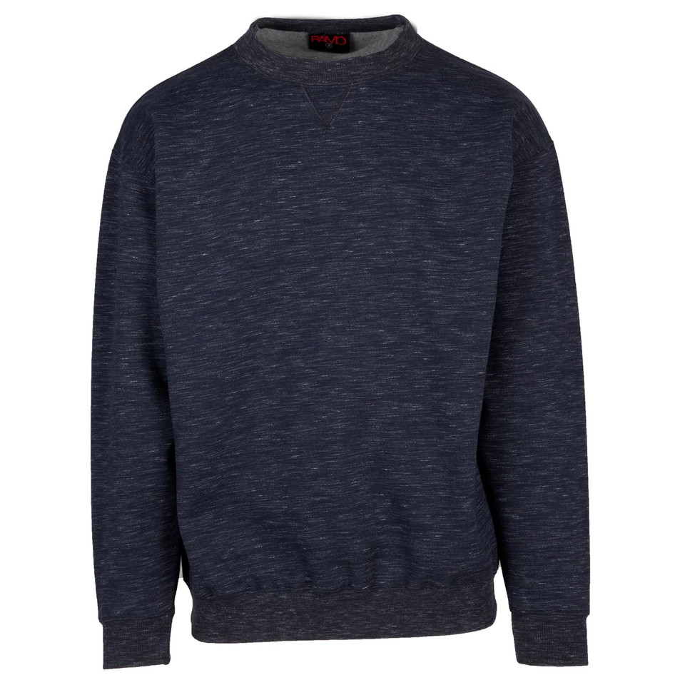 Plain Wholesale Sloppy Joes Sweaters | Navy Marl