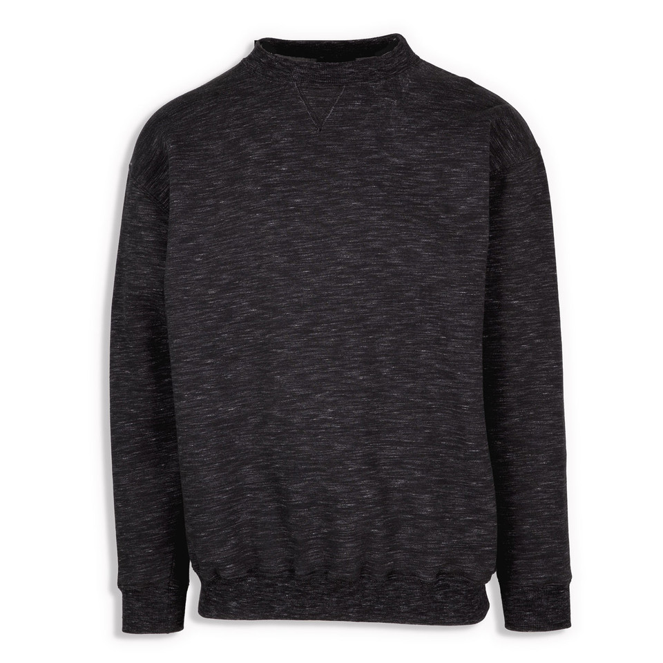 Plain Wholesale Sloppy Joes Sweaters | Black Marl