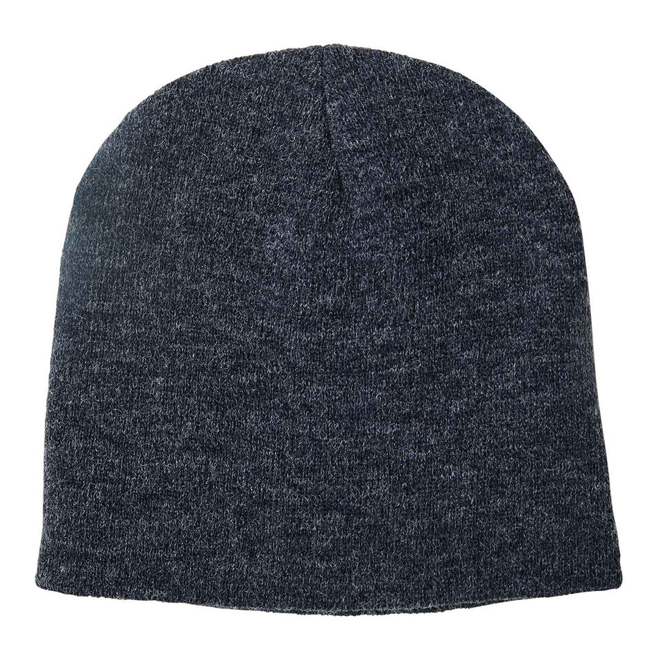 Navy Marl | Plain Acrylic Slouch Beanies Online