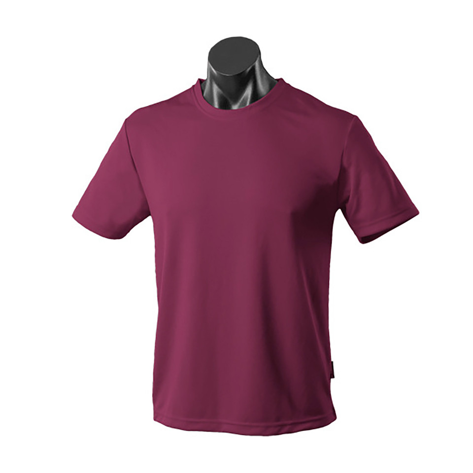 Maroon | Shop Mens Plain DriWear Easy Care Poly Tshirt Maroon | Shop Mens Plain DriWear Easy Care Poly Tshirt