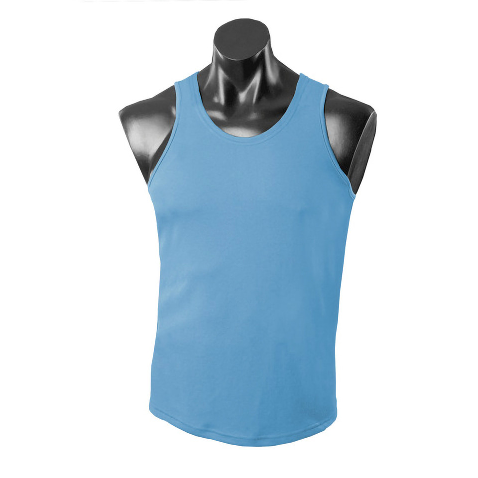 Sky Badger Kids Plain Mini Waffle Knit Poly Singlet, a breathable, quick-dry tank top ideal for children's sports, athletics, or warm weather wear.