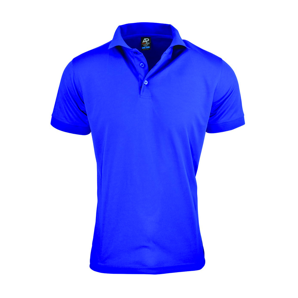 Royal | Bulk Buy Mens Plain DriWear Polo Shirt