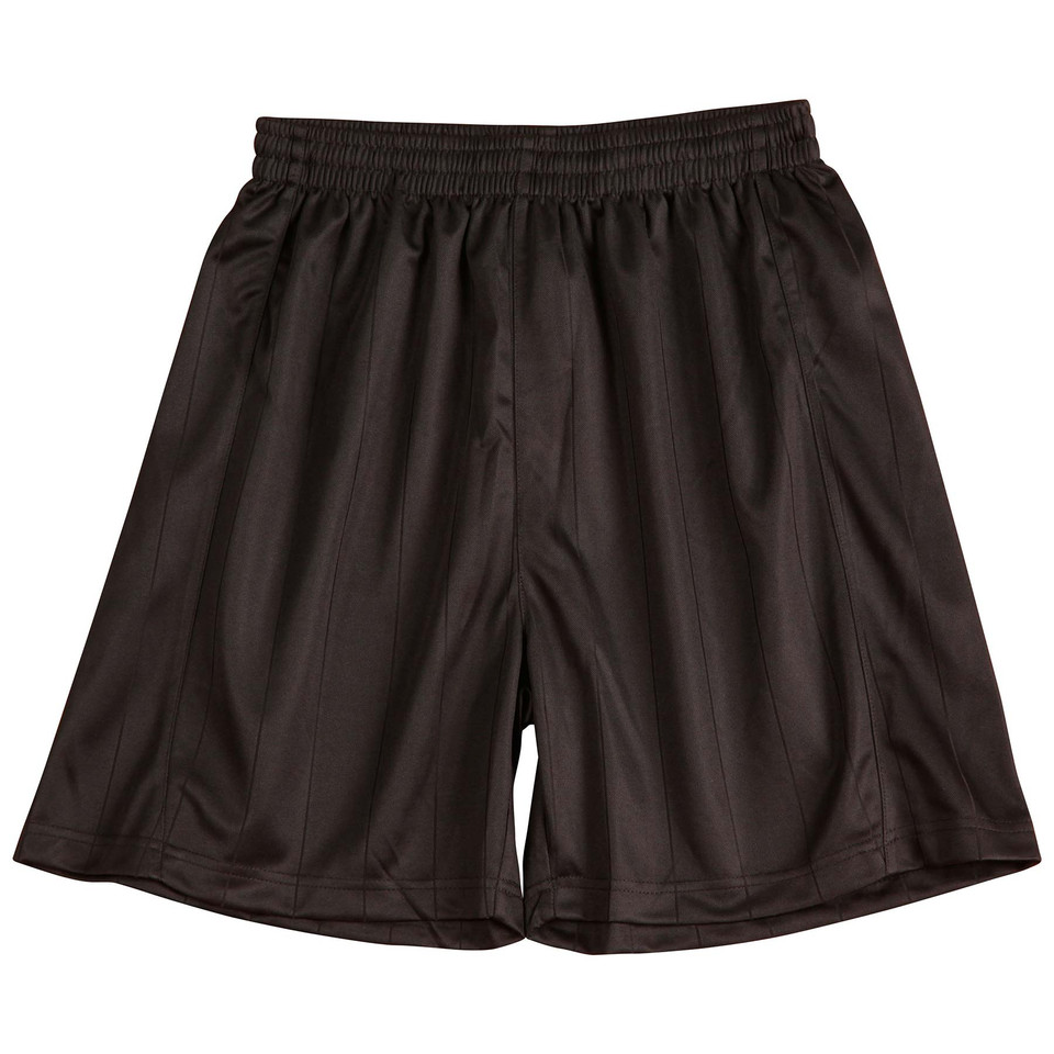 Black CoolDry jersey soccer shorts with elasticated waistband and side panel detail