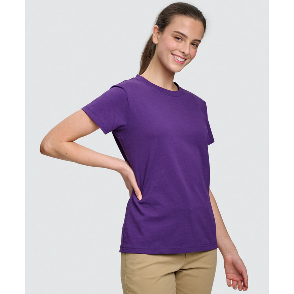 Purple | Shop Wholesale Cotton Womens Plain Tshirts Online
