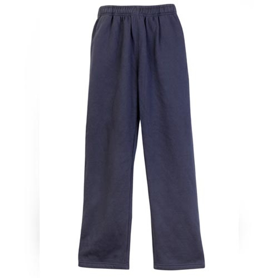 Navy ESCAPE Men's Thick Fleece Track Pants, suitable for bulk uniforms, featuring warm brushed fleece and a comfortable fit for winter or loungewear.