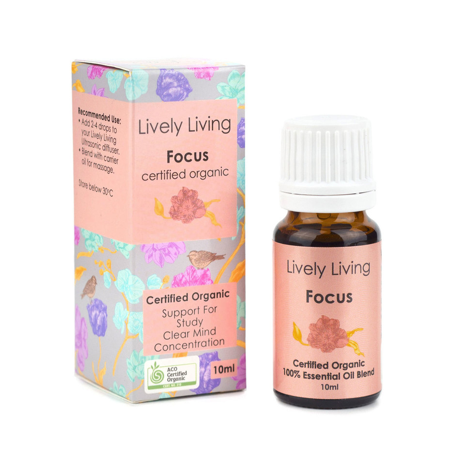 Lively Living Pure Organic Essential Oil - Focus / Study Lively Living Pure Organic Essential Oil - Focus / Study