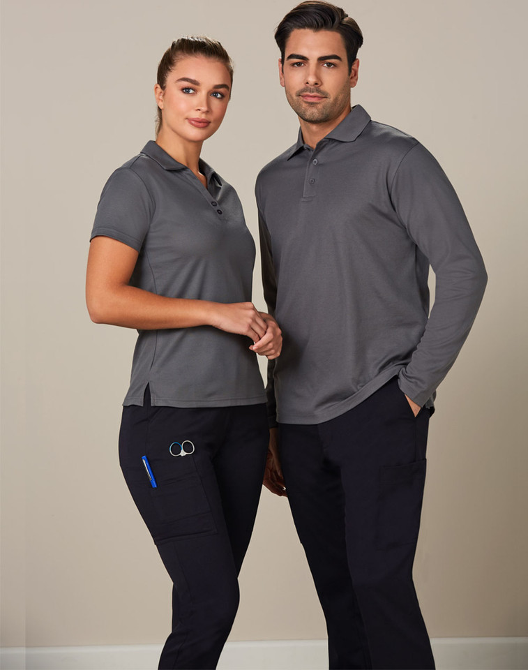 Opus Men's Utility Stretch Easy Care Cargo Pants, durable workwear trousers featuring multiple utility pockets and comfortable stretch fabric.