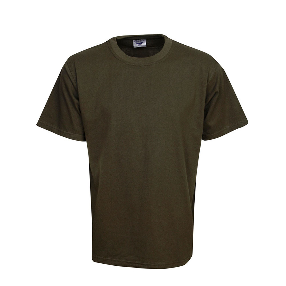 plain premium 100% cotton tshirt | army green