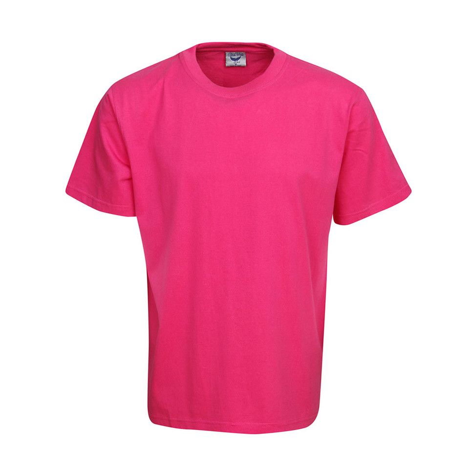 plain regular fit 100% Cotton tshirt | hot pink