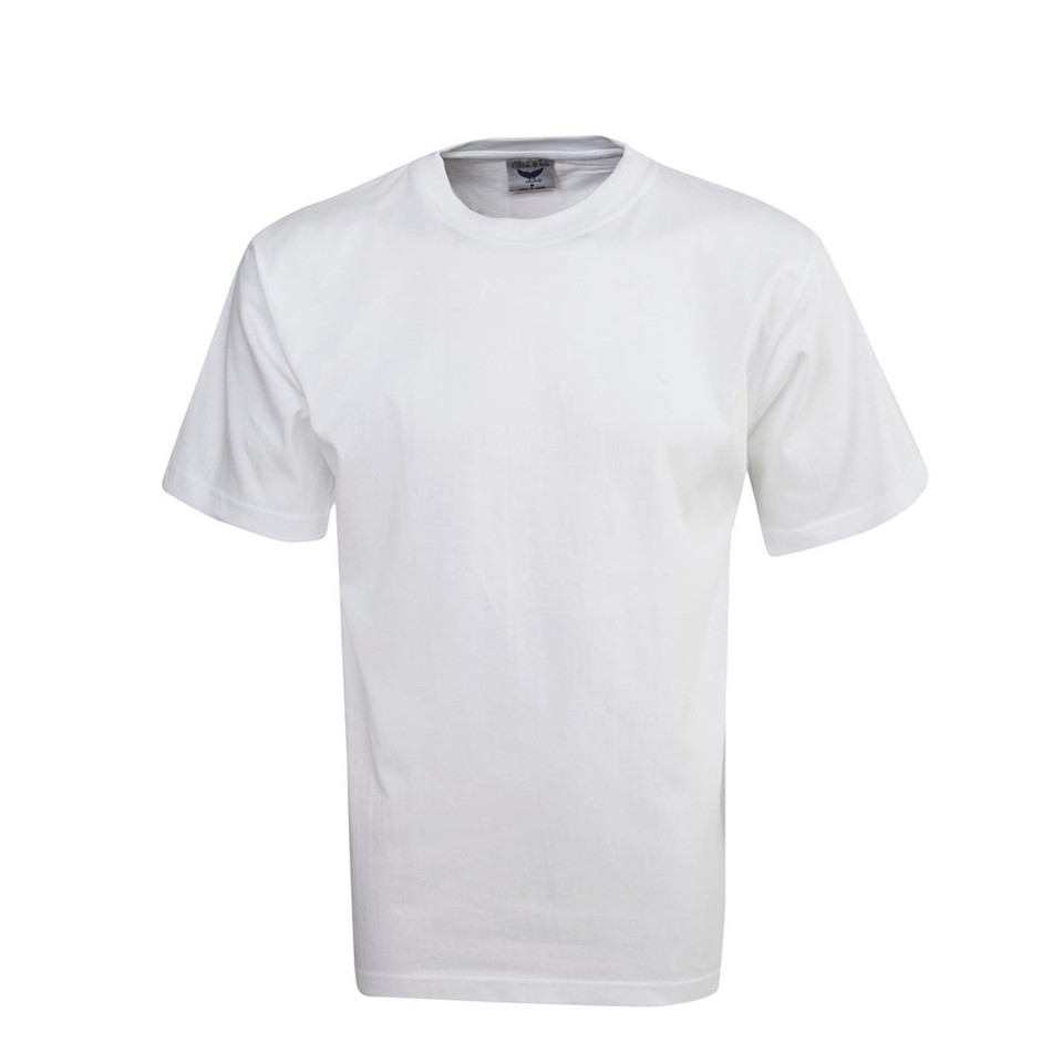 100% premium cotton tee | white