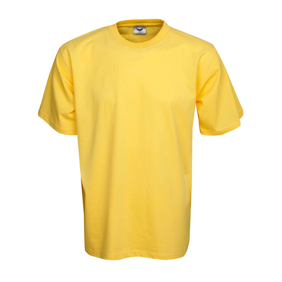 Regular Fit 100% pre-shrunk cotton tshirt | yellow