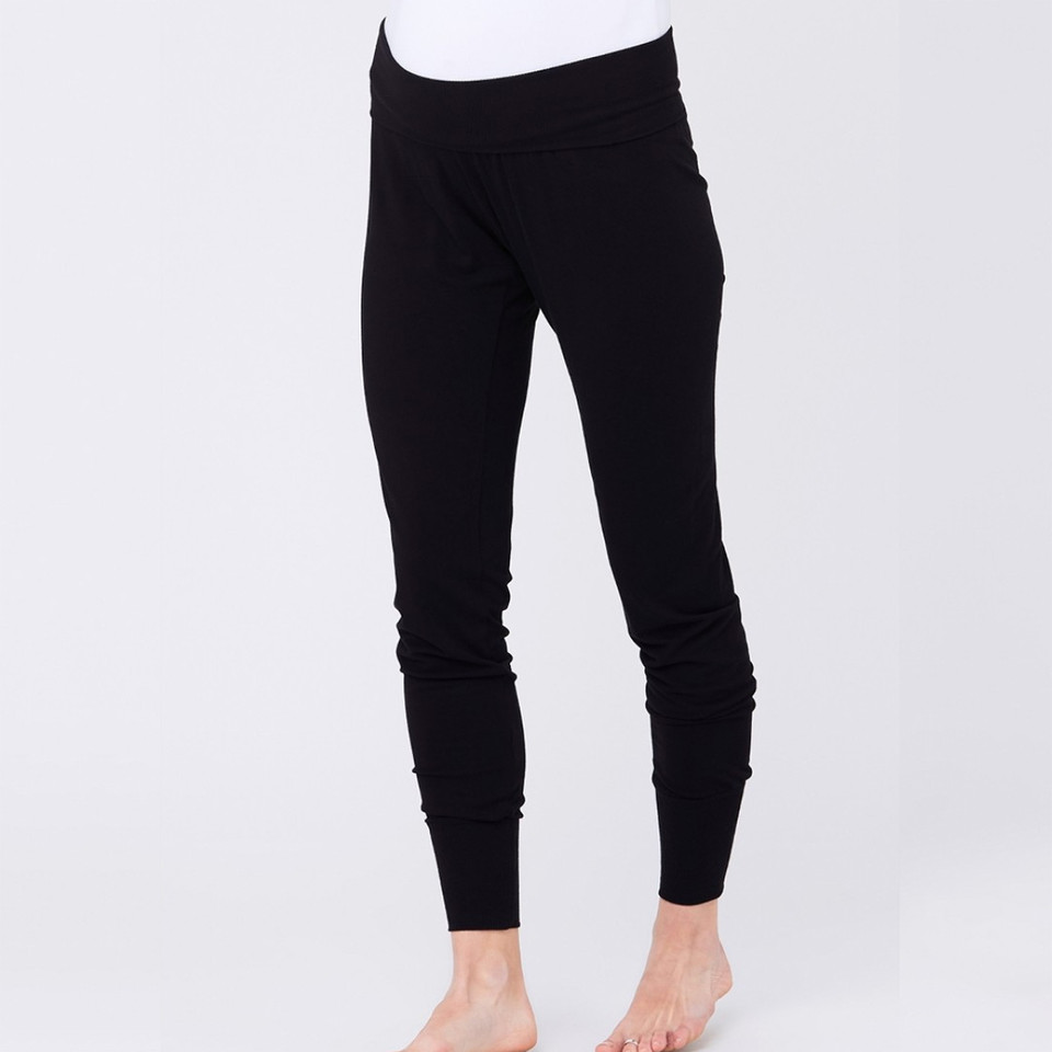 Ripe Maternity Pregnancy Jersey Lounge Pants Black
