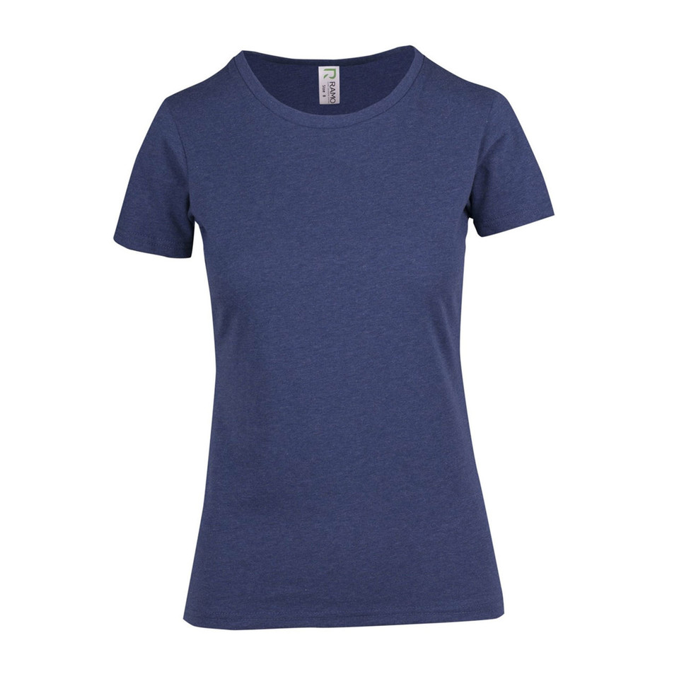 Wholesale plain GRUNGE Ladies Blue Marl Tshirt