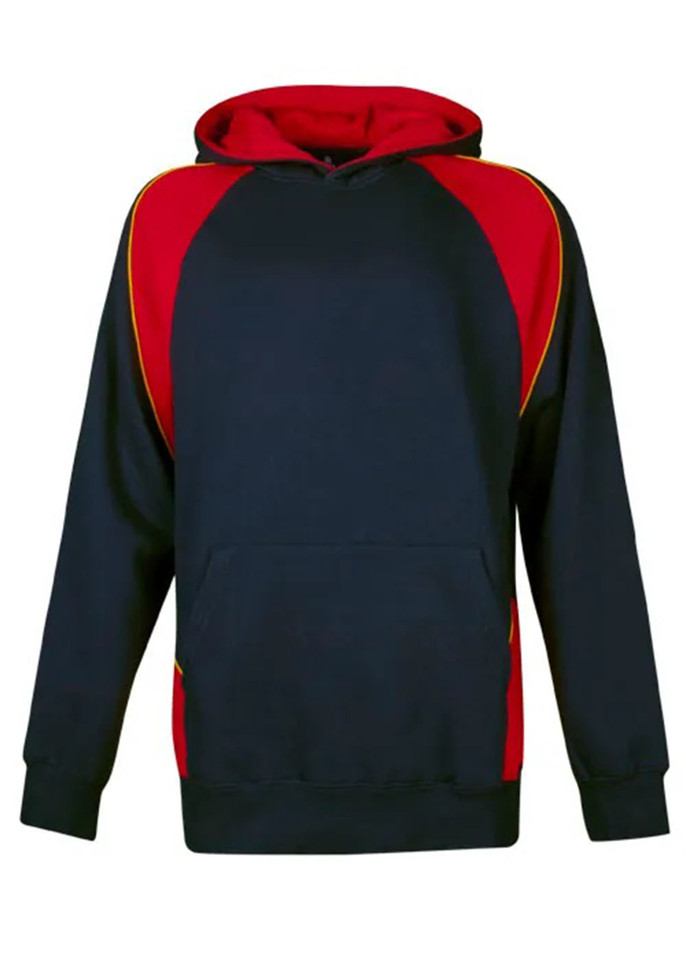 Navy+Red+Gold| Kids Contrast Poly Cotton Hoodie Jumper