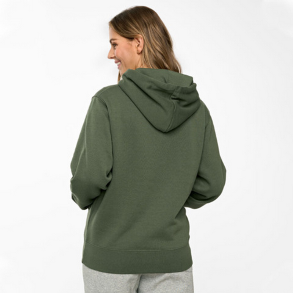 Army Green | PRIMAL Unisex Fleecy Contrast Lining Hoodie Jumpers