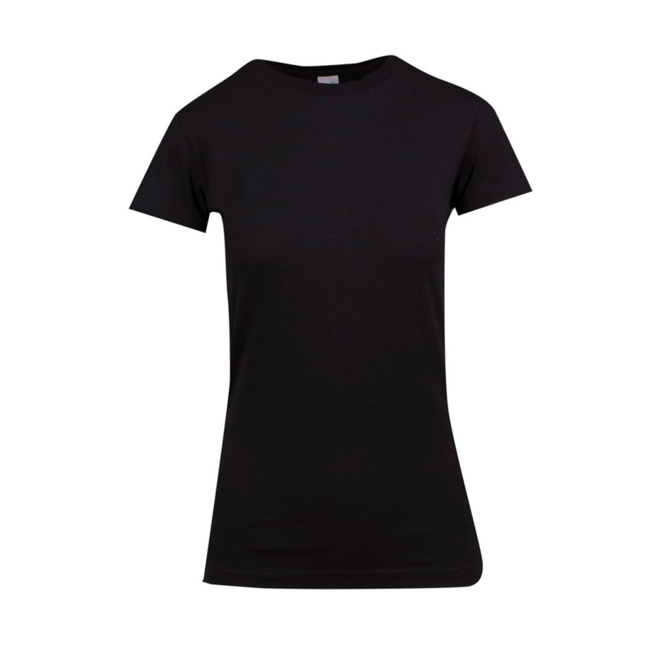 Black | Ladies Modern Fit Cotton T-shirts Black | Ladies Modern Fit Cotton T-shirts