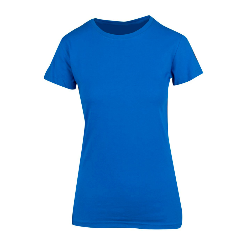 Azure | Blank Ladies Modern Fit Cotton T-shirts Azure | Blank Ladies Modern Fit Cotton T-shirts