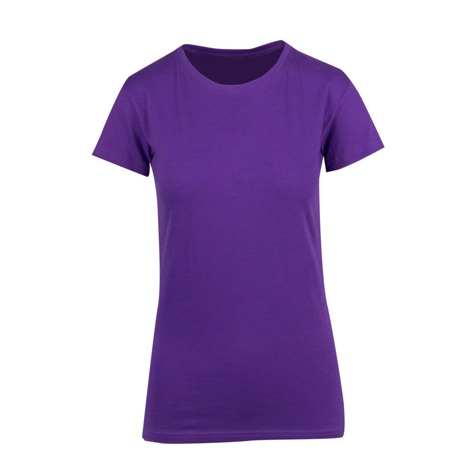 Grape | Shop Wholesale Ladies Modern Fit Cotton T-shirts Grape | Shop Wholesale Ladies Modern Fit Cotton T-shirts