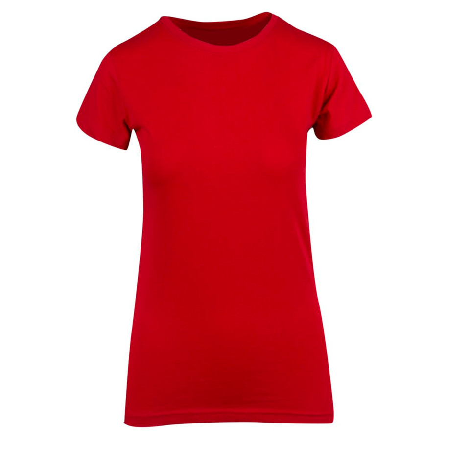 Red | Shop Wholesale Ladies Modern Fit Cotton T-shirts Red | Shop Wholesale Ladies Modern Fit Cotton T-shirts