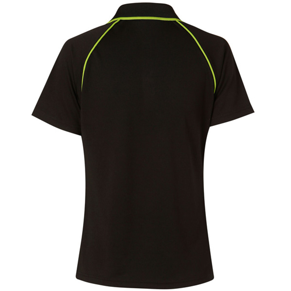 Bulk Buy Mens CoolDry Contrast Piping Raglan Polo Shirt