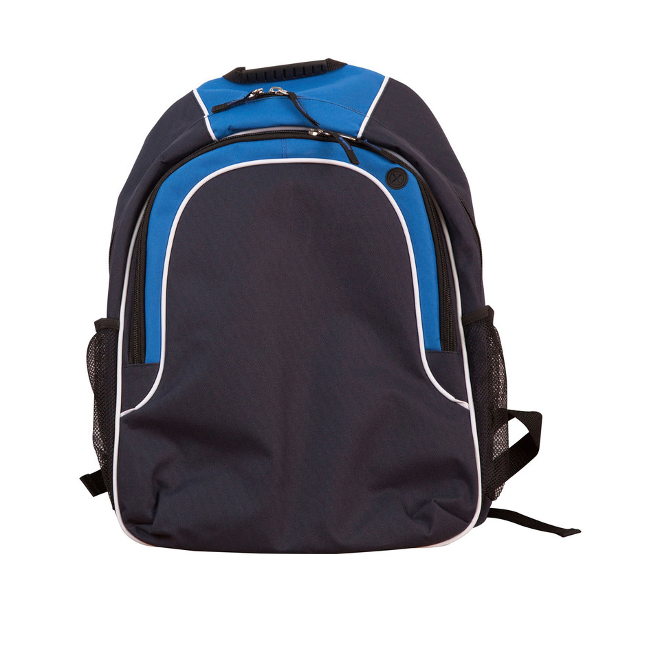 Navy+White+Royal | Bulk Buy Plain Sports Travel & Laptop Contrast Backpack Navy+White+Royal | Bulk Buy Plain Sports Travel & Laptop Contrast Backpack