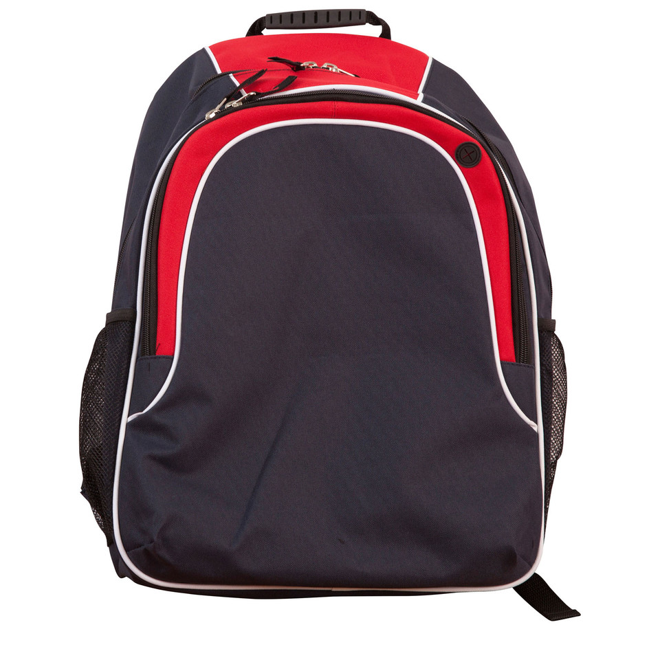Navy+White+Red | Bulk Buy Plain Sports Travel & Laptop Contrast Backpack Navy+White+Red | Bulk Buy Plain Sports Travel & Laptop Contrast Backpack