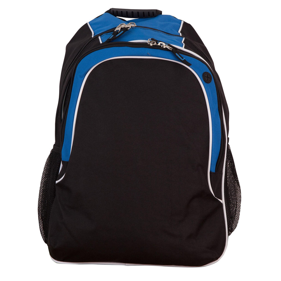 Black+White+Aqua | Sports Travel & Laptop Contrast Backpack Black+White+Aqua | Sports Travel & Laptop Contrast Backpack