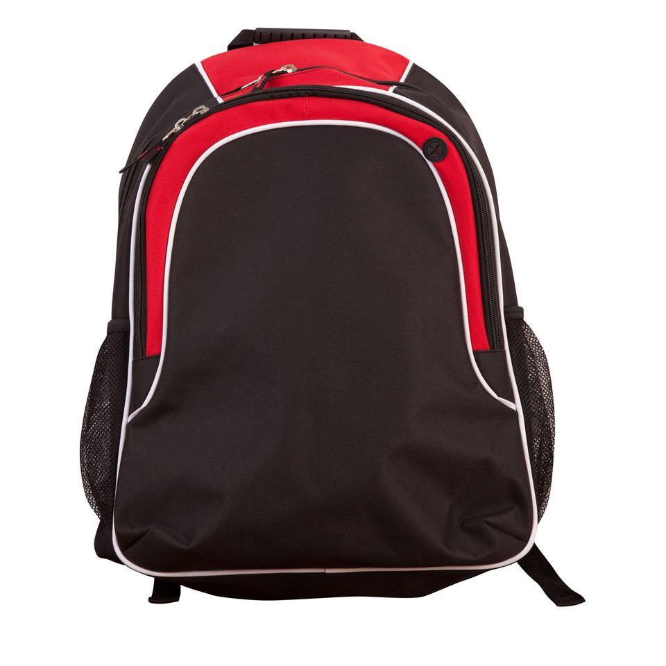 Black+White+Red | Sports Travel & Laptop Blank Backpack Bag Black+White+Red | Sports Travel & Laptop Blank Backpack Bag