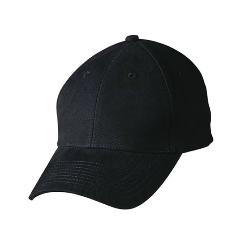 Navy | Blank Heavy Brushed Cotton Cap With Buckle