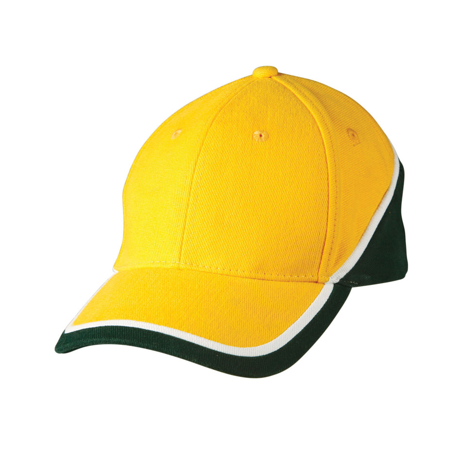 Gold.White.Bottle | Wholesale Tri-Colour Cotton Baseball Caps Online