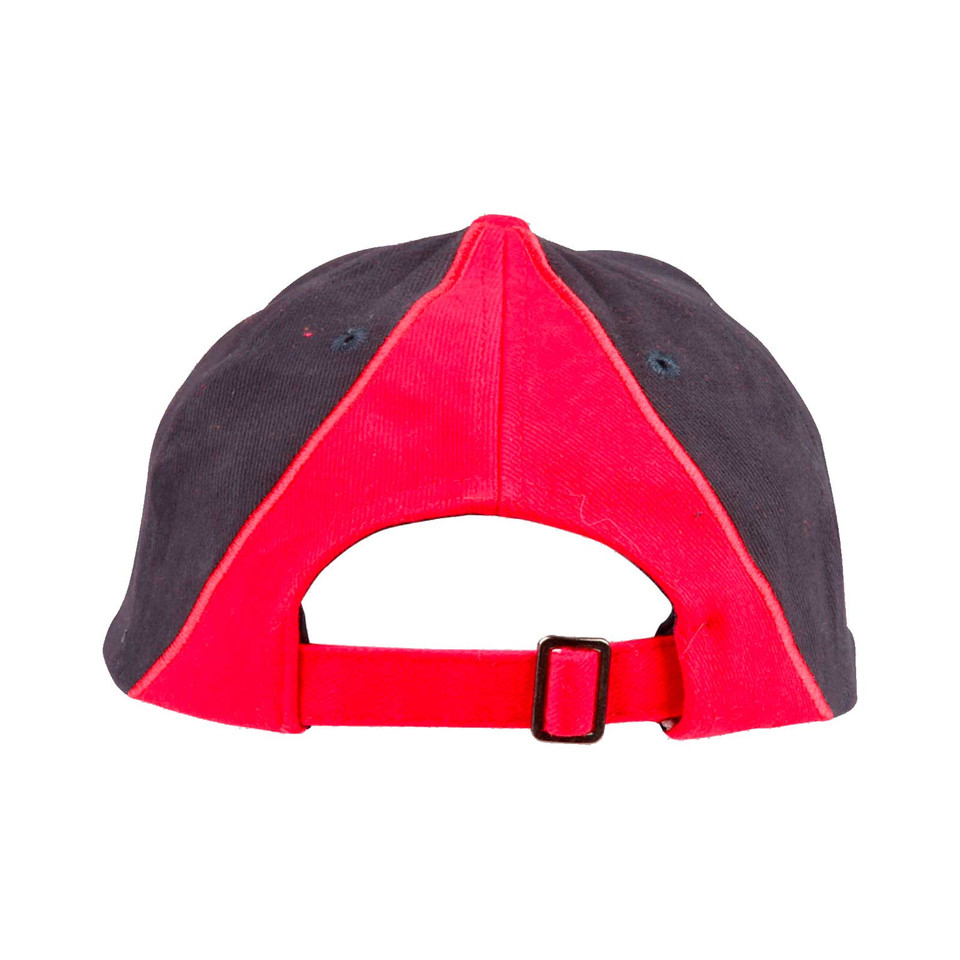 Shop Contrast Tri Colours Cotton Baseball Caps