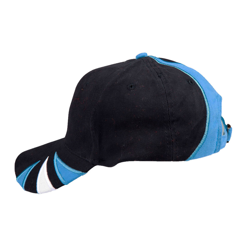 Bulk Buy Contrast Tri Colours Cotton Baseball Caps