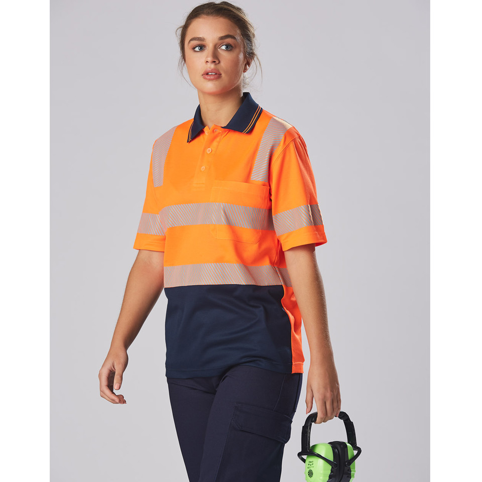 Unisex Truedry Segmented Short Sleeve Safety Polo