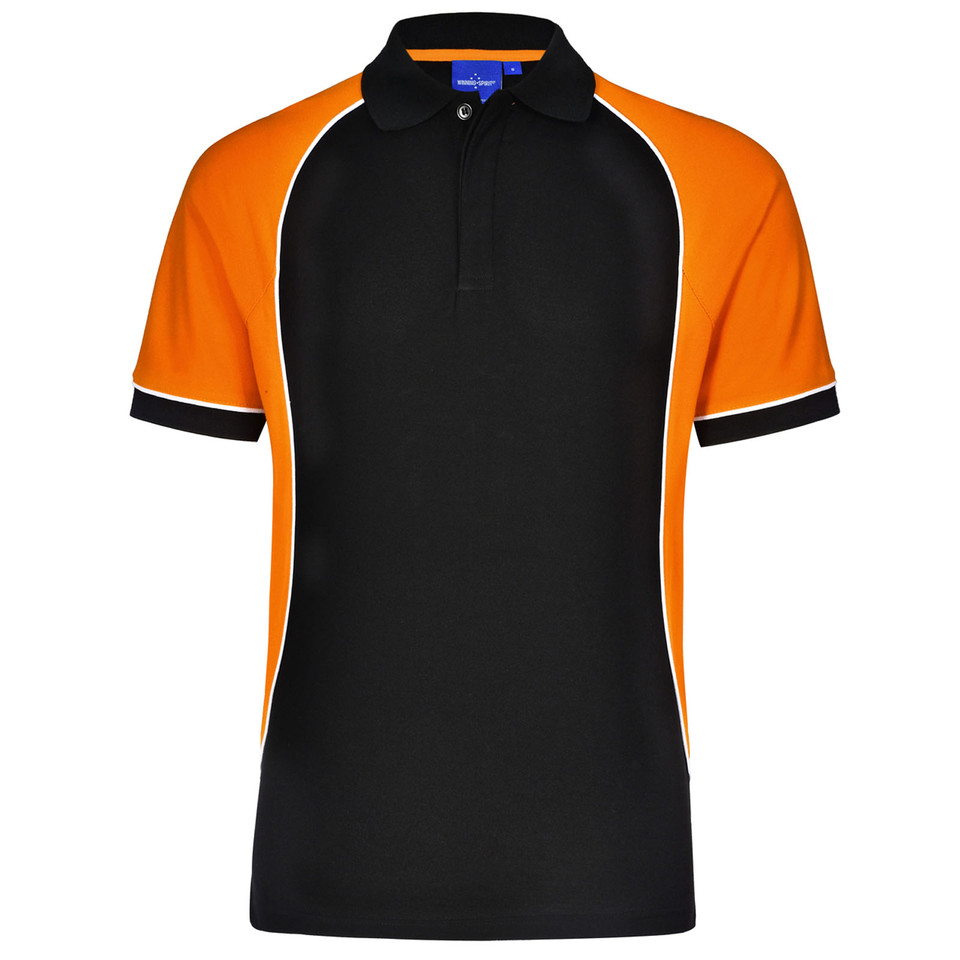 Black+White+Orange | Kids TrueDry Sports Polo Shirts Online