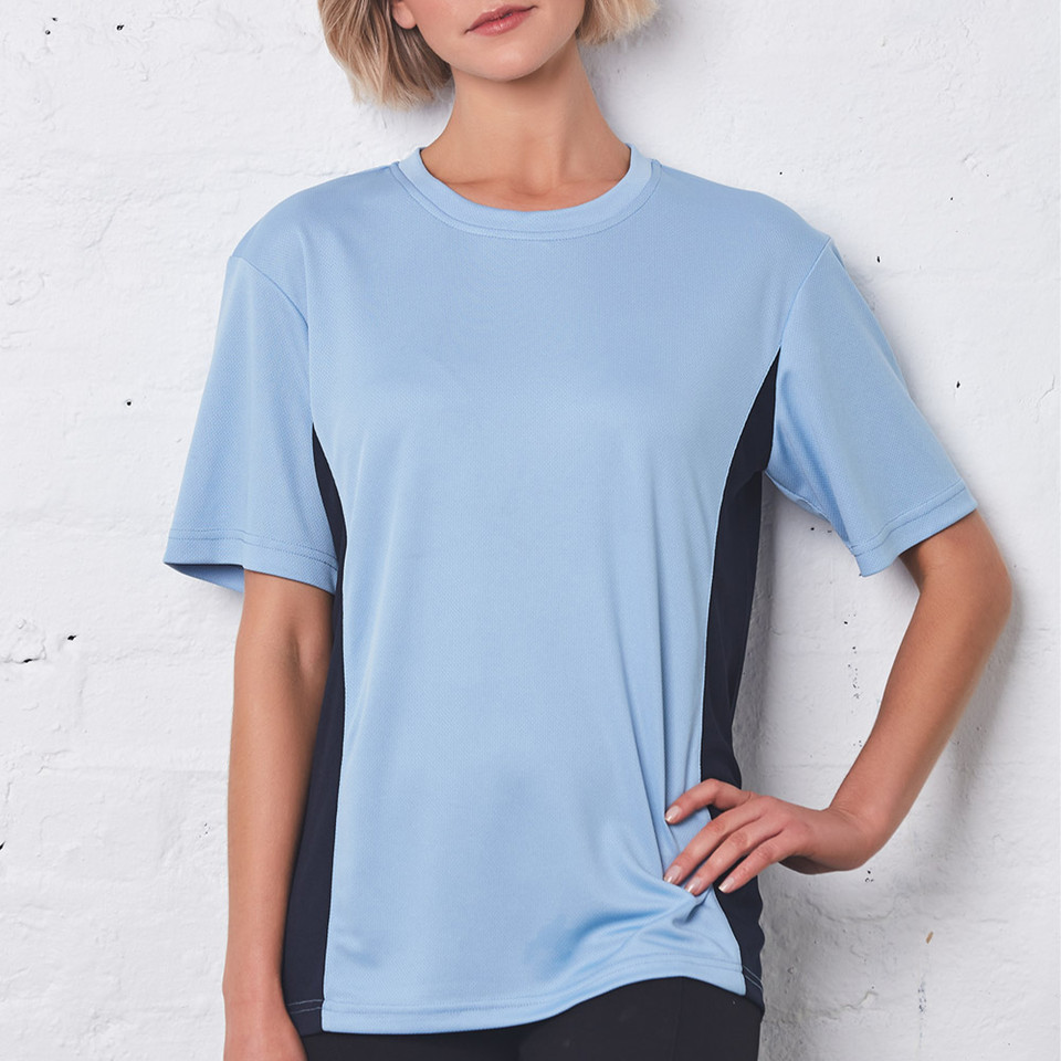 Unisex CoolDry Mesh Contrast Tee | Shop Wholesale
