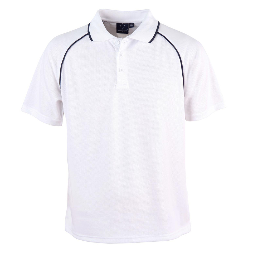 White+Navy | Kids Cooldry Contrast Sports Polo Shirts Online White+Navy | Kids Cooldry Contrast Sports Polo Shirts Online