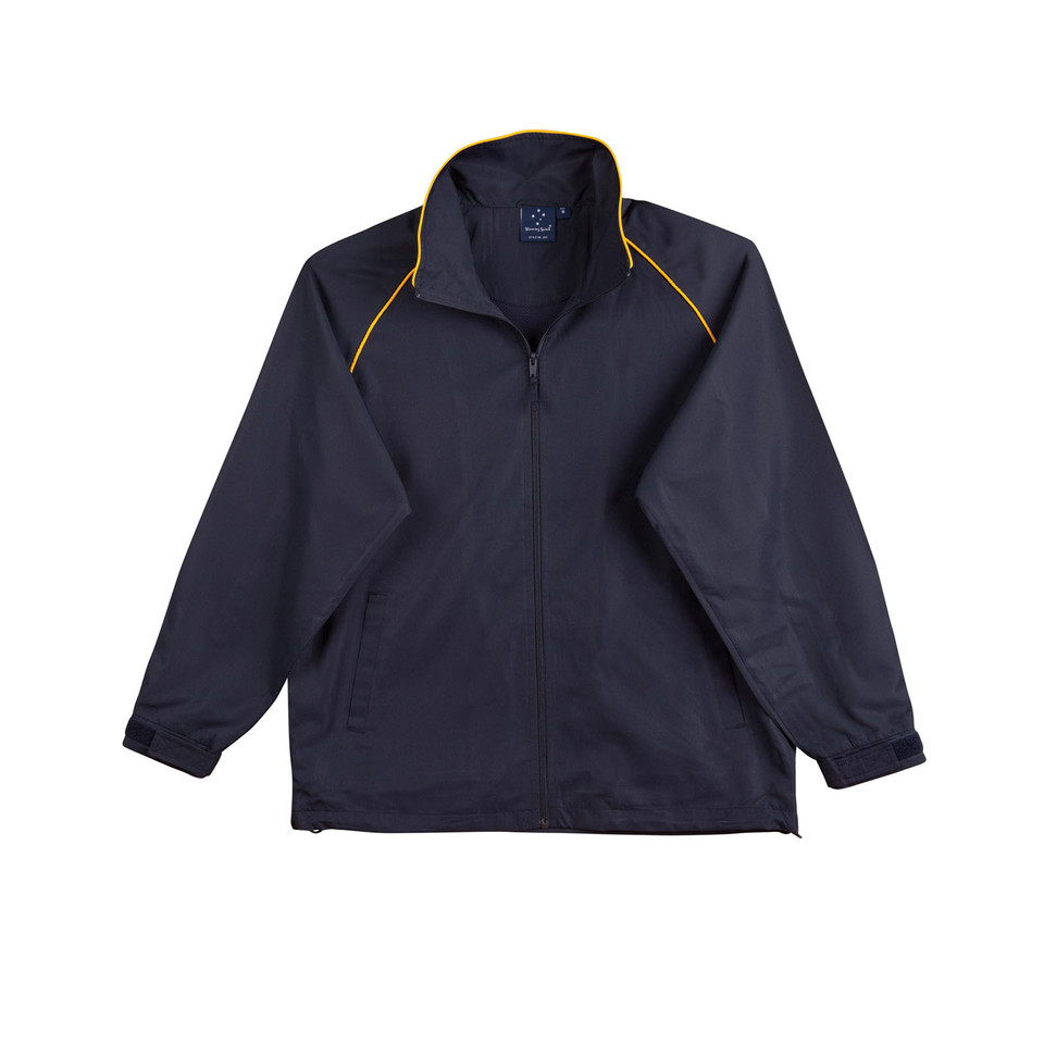Navy+Gold | Kids Team Wear Sports Track Jacket | Contrast Piping
