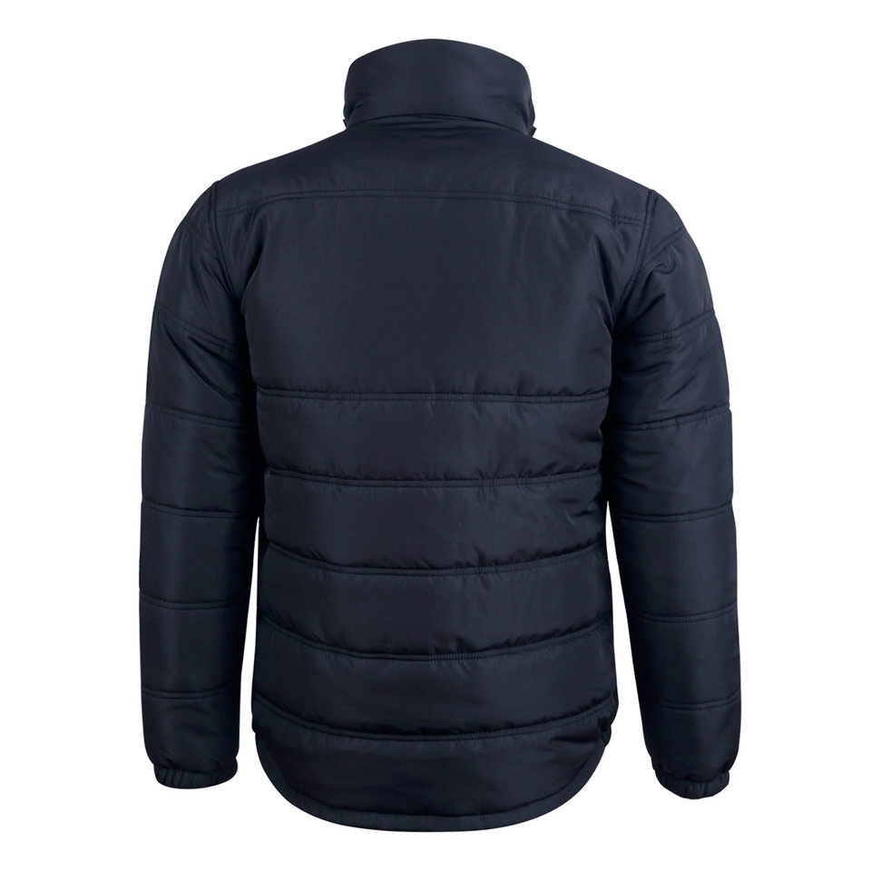 Navy Everest Unisex Heavy Quilted Puffer Jacket, a thick, insulated, and windproof coat ideal for extreme cold weather and outdoor work.