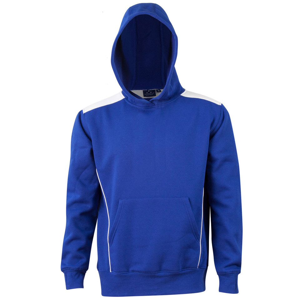 Royal+White Cosmic Kids Contrast Fleece Hoodie Jumper, a warm pullover sweatshirt with contrasting hood and drawstrings, ideal for school or casual wear.