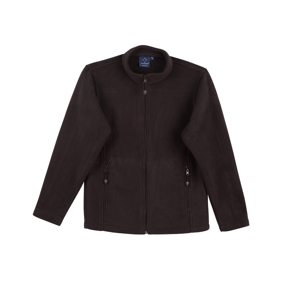 Black Flicker Men's Bonded Polar Fleece Fitted Jacket, a warm, fitted fleece outer layer ideal for outdoor work, corporate branding, or winter wear.