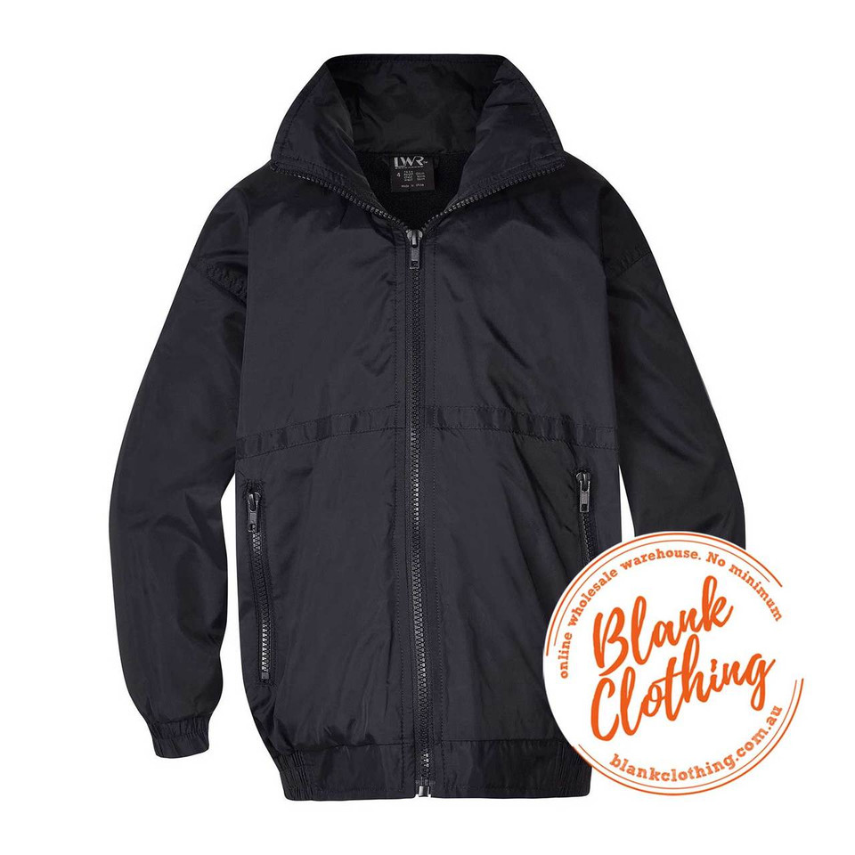 Navy Smithy Kids Fleeced Waterproof Flying Jacket, a warm, protective, bomber-style coat with a cozy fleece lining, ideal for children's outdoor winter wear or school uniforms.