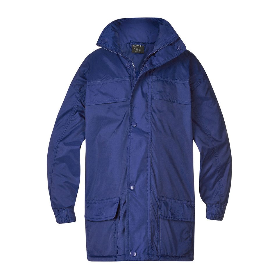 Royal Shackleton Kids Fleece Lined Waterproof Jacket, a warm, durable, and weather-resistant coat with a cozy fleece interior, ideal for children's school wear or outdoor play.