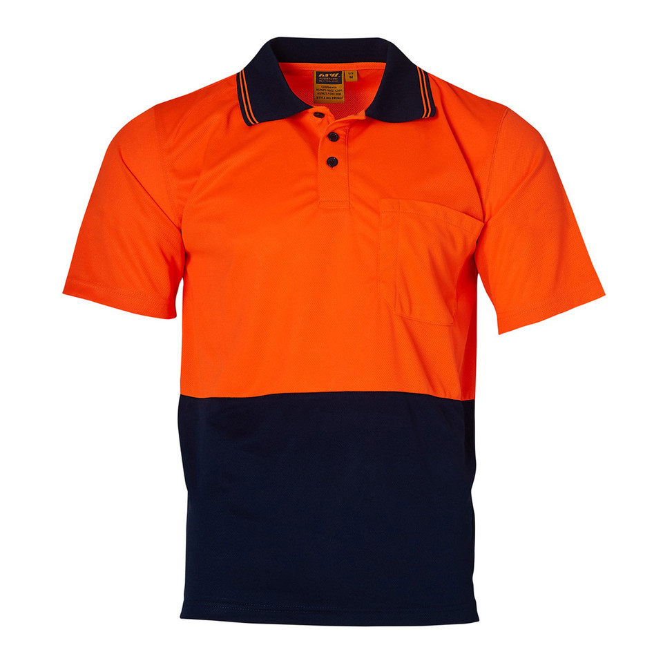 Orange | Shop TrueDry Hi-Vis Micro Mesh Safety Polo Shirt