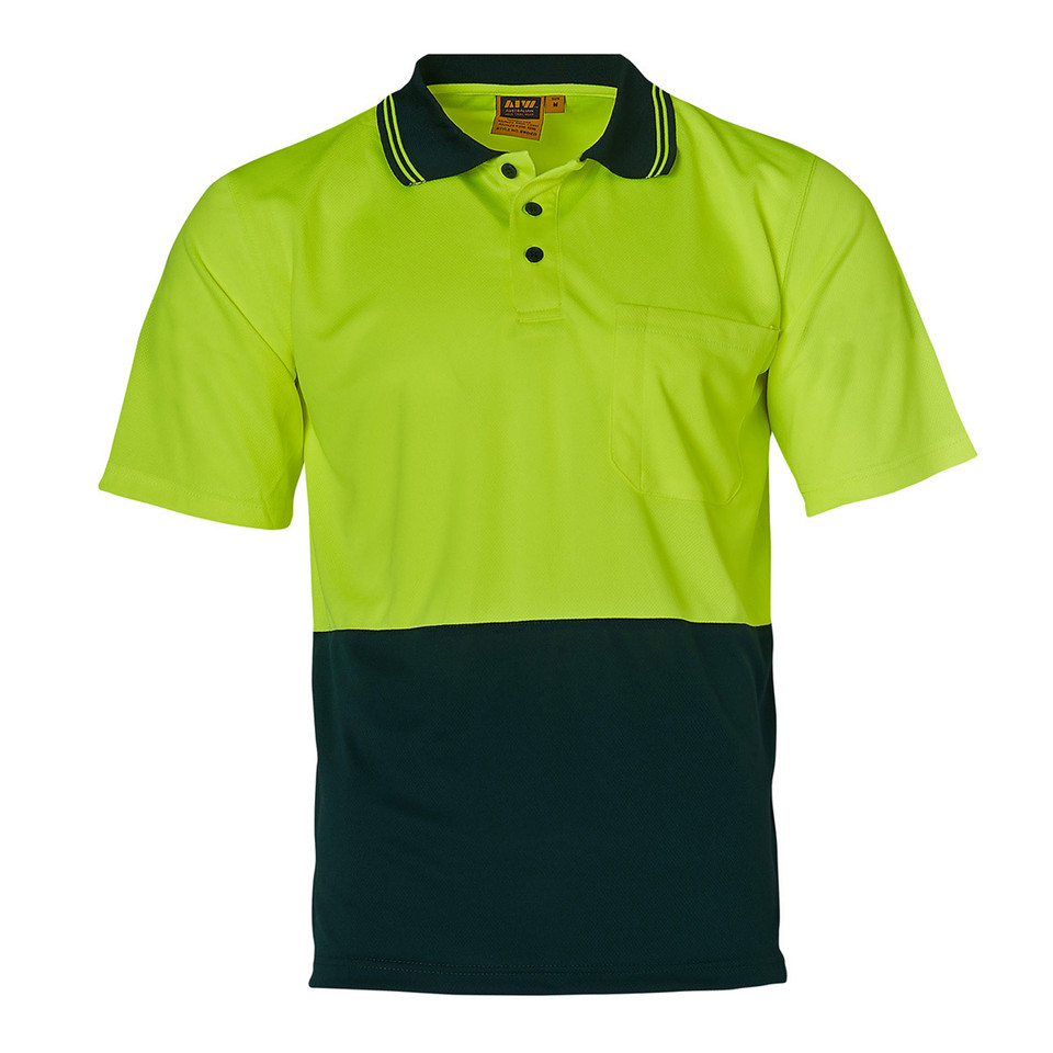 Yellow+Bottle | Shop TrueDry Hi-Vis Micro Mesh Safety Polo Shirt
