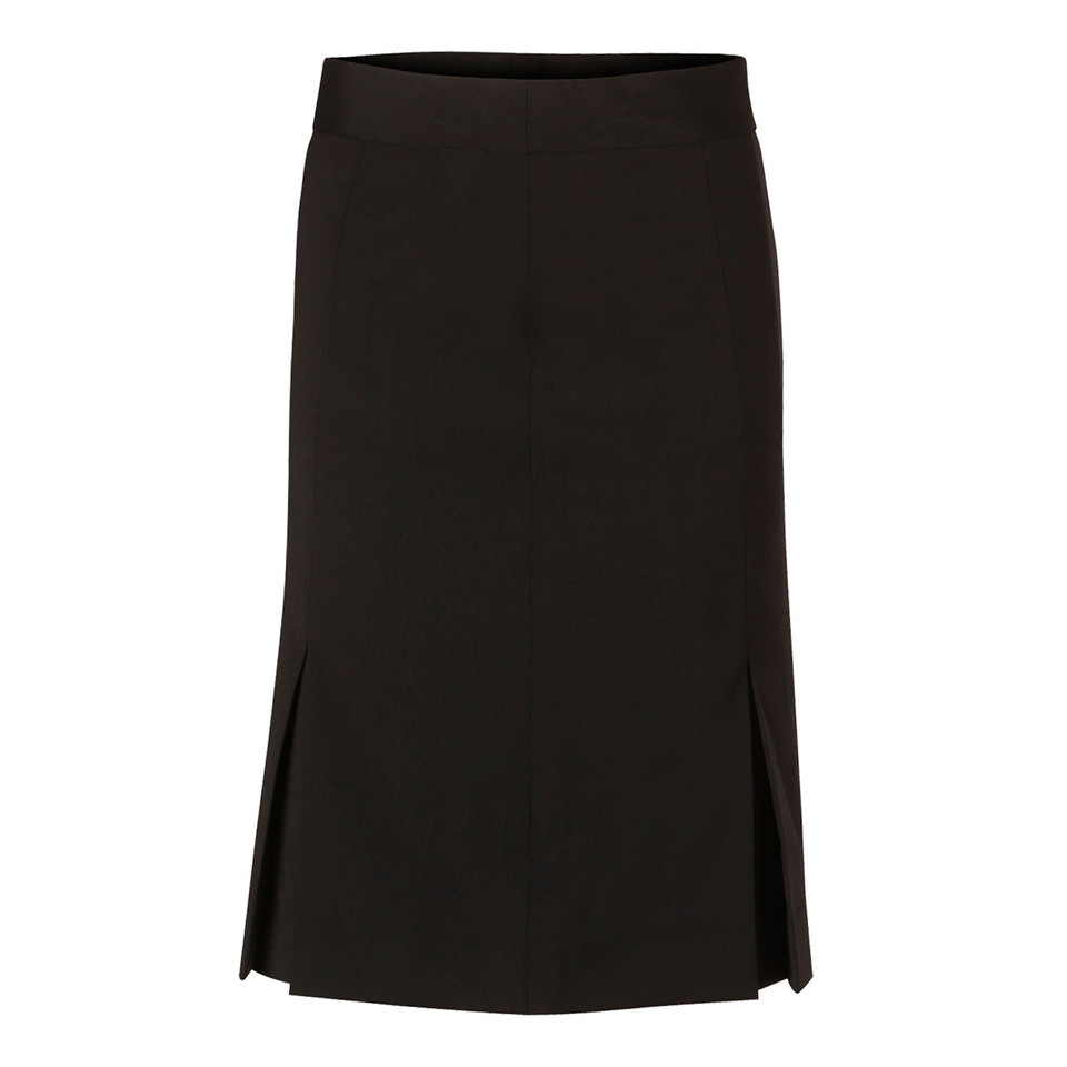 Navy | Buy Womens Wool Blend Stretch Pleated Skirt