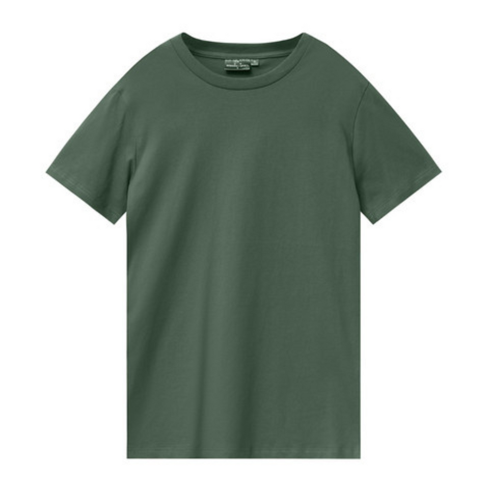 LOFT Mens Premium Cotton Tshirt Longer Body Army Green WS-TS41 Blank Clothing