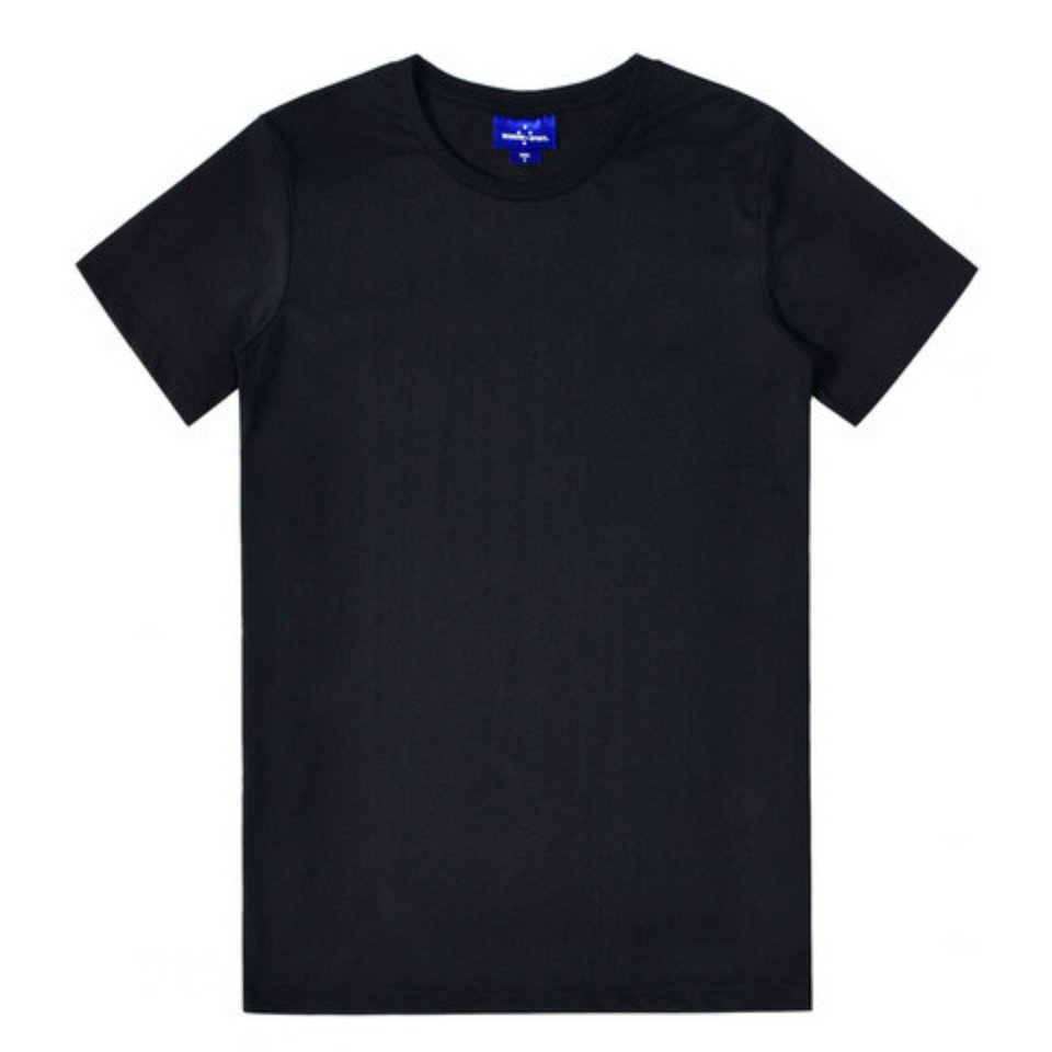 LOFT Mens Premium Cotton Tshirt Longer Body Black WS-TS41 Blank Clothing