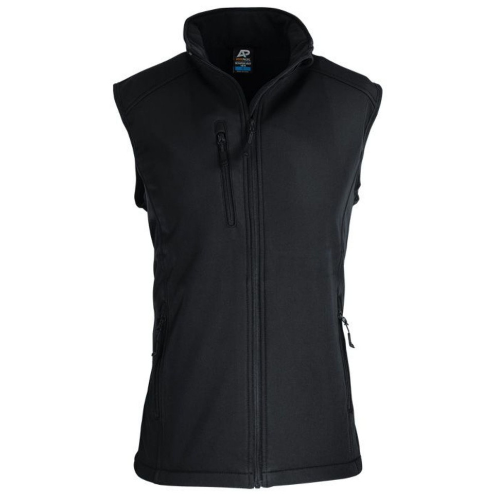 Black | Shop Premium Mens Light Water Repellent Softshell Vest